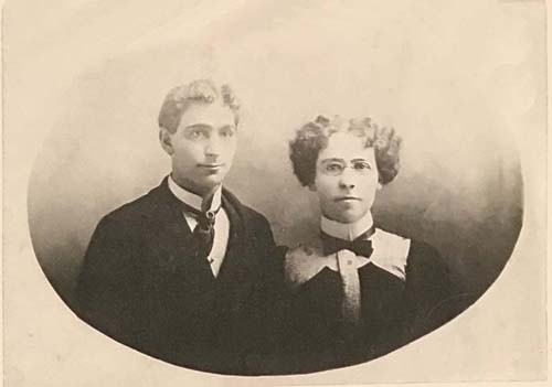 Elise Cayer with Arsène "Frank" Chaine/Chainey